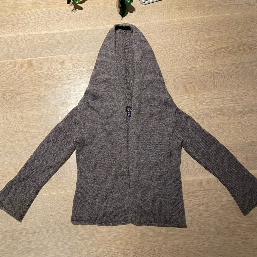 Eileen Fisher hooded cardigan -XS/S
